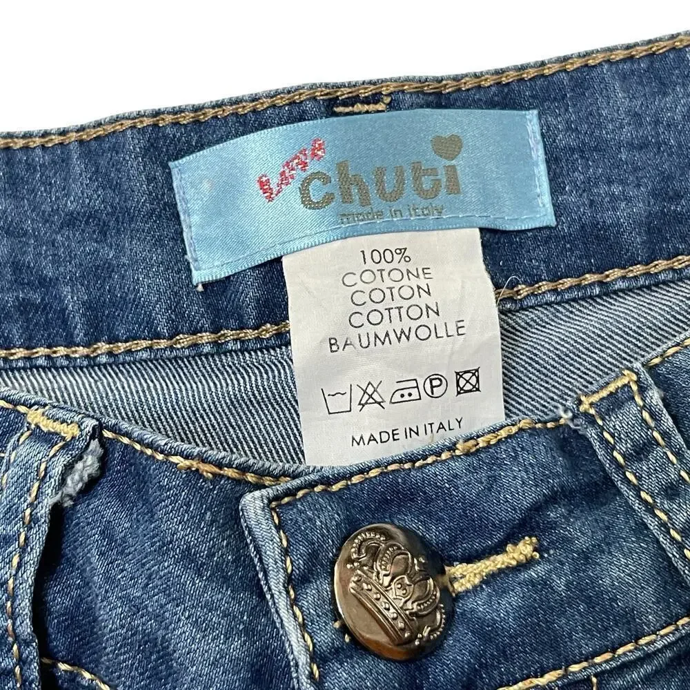 Love Chuti Youth Girls Mickey Mouse Jeans Size M